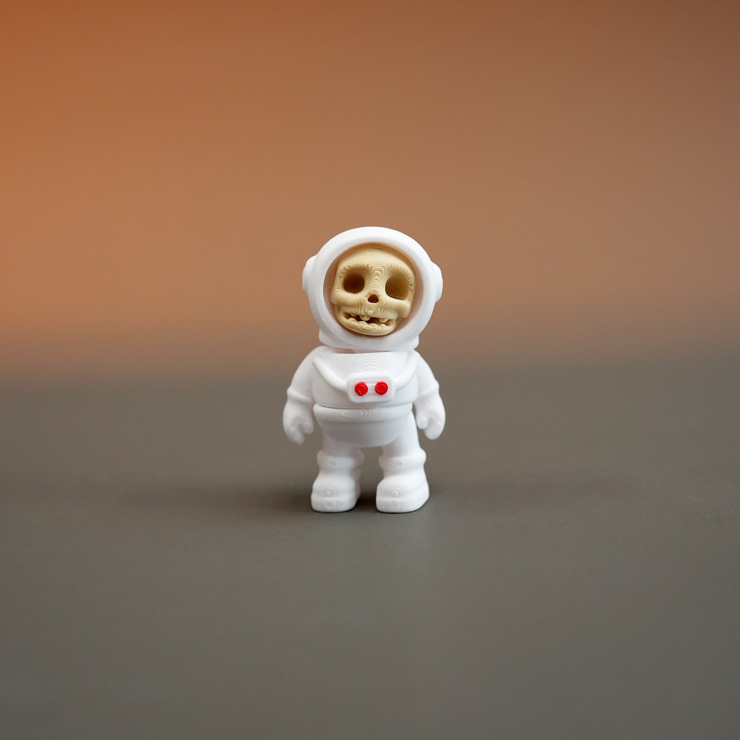Wholesale 5pcs/pack 3D printed skull figurine office toy small ornaments popular fun creative ugly cute skull skeleton model